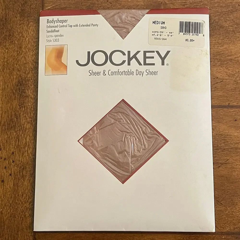 Jockey Bodyshaper Pantyhose Enhanced Control Top Size: Medium, Color: Sand C-14